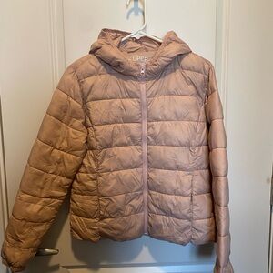 Primark Women's Light Brown Puffer Jacket